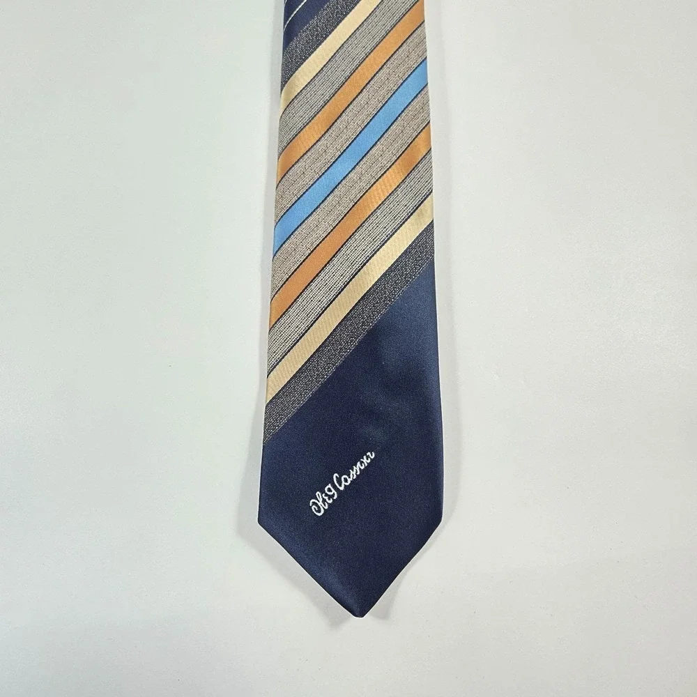 3 Vintage Ties Lot Oleg Cassini 55